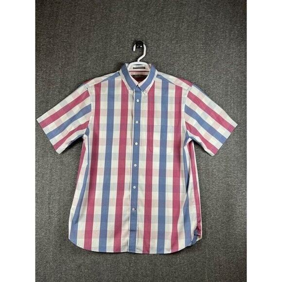 Daniel Cremieux Signature Collection Mens Button Down Large Blue Striped Shirt - Picture 1 of 6